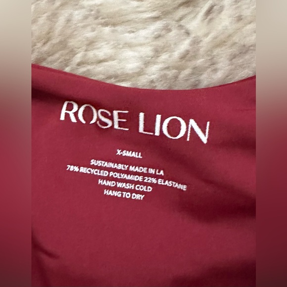 NWT Rose Lion Rich Red One Piece - Picture 3 of 4